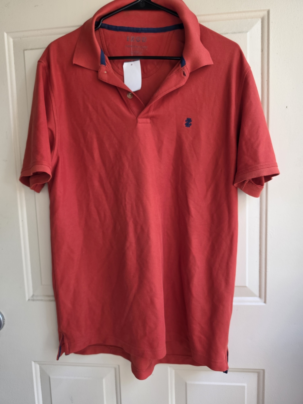 Izod Red Men’s Polo with Navy Logo